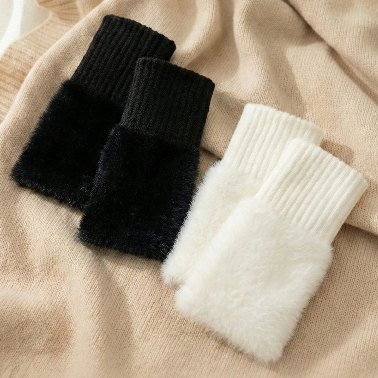 Rękawiczki Cozy Furry - Duo Set